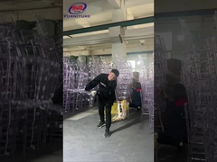 Napoleon/Tiffany/Giovanni krzesło z żywicy akrylowej ślubne jasne krystalicznie przezroczyste